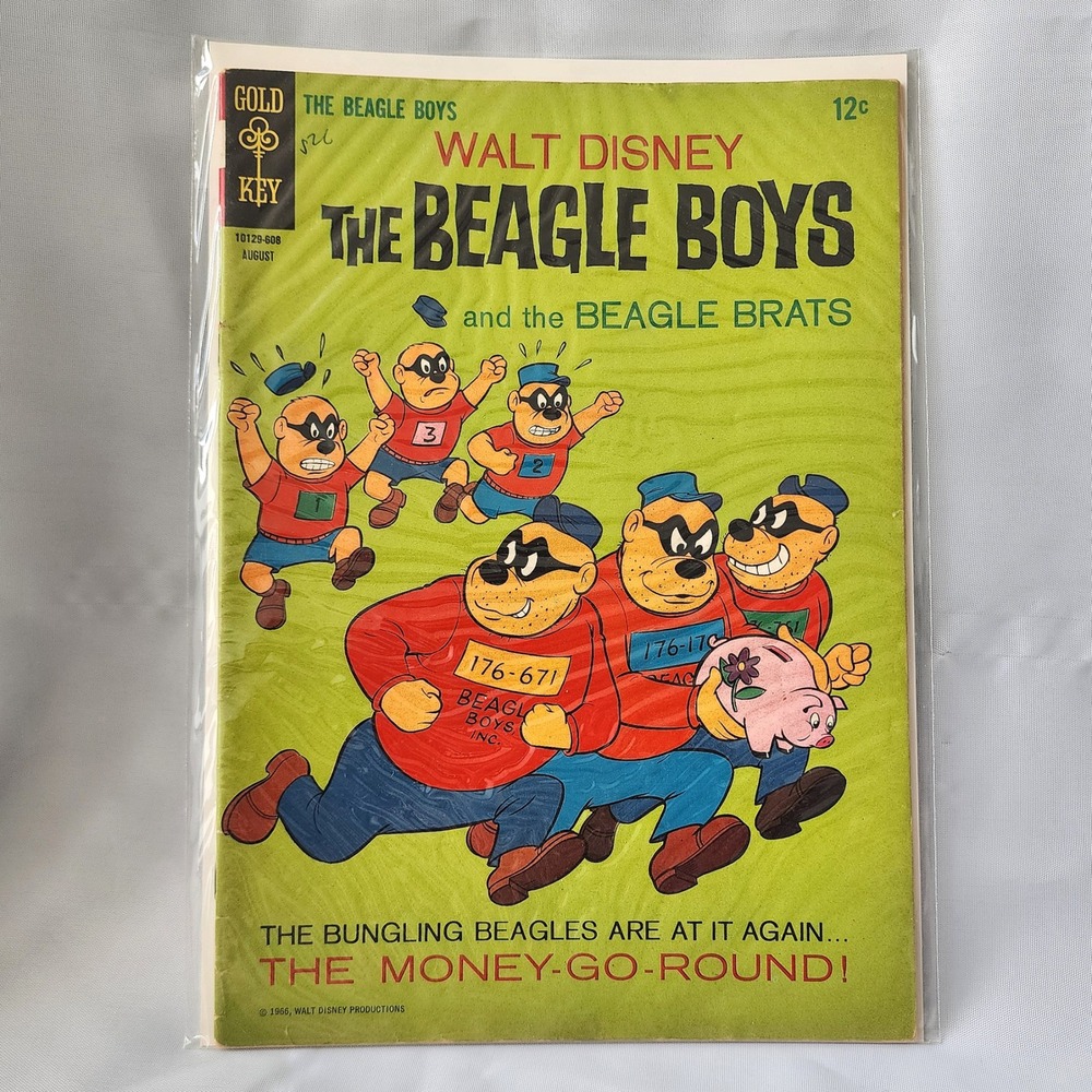 Walt Disney The Beagle Boys #3‎ Gold Key Comics Aug 1966 Vintage Collectible